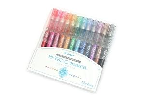Pilot Hi-Tec-C maica 0.3mm Extra Fine Point Ballpoint Pen 12-color